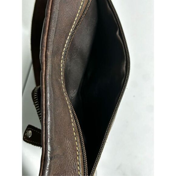 Fossil Sutter Crossbody Handbag Bronze Brown Leather Zip Top Shoulder Bag Purse - Picture 11 of 11